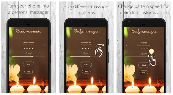 Body massage vibration app